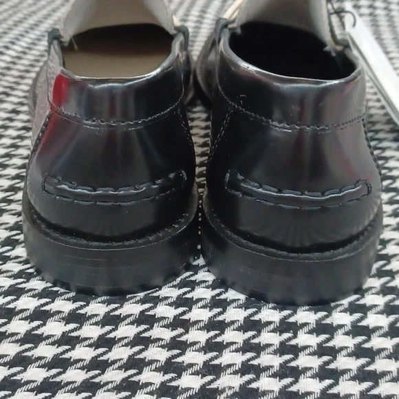 MNG Mango Leather Spectator Loafer NWT - Picture 4 of 9